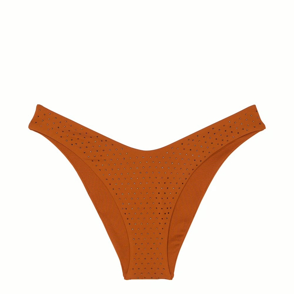 VICTORIA'S SECRET SWIM Essential Diamanté Brazilian Bikini Bottom size Med
